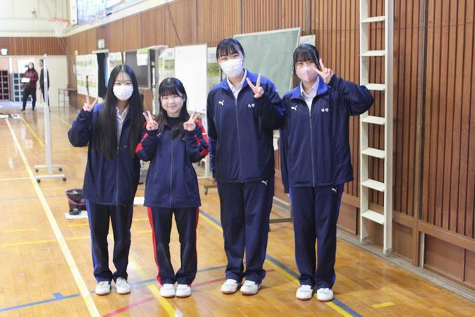 薬園台高校の書道部の皆さん。ありがとうございました!(掲載承諾済)