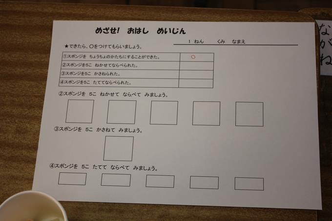 おはしめいじんをめざそう！