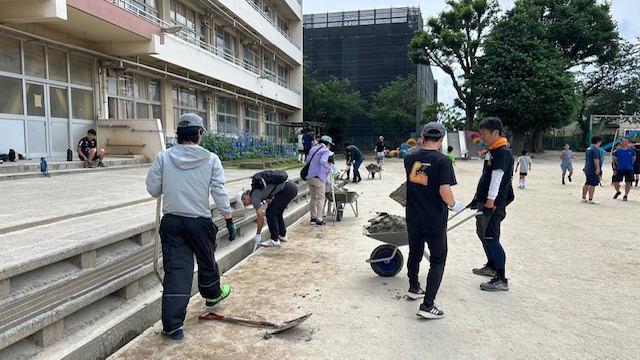 側溝掃除①