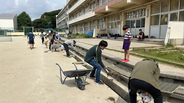 側溝掃除②