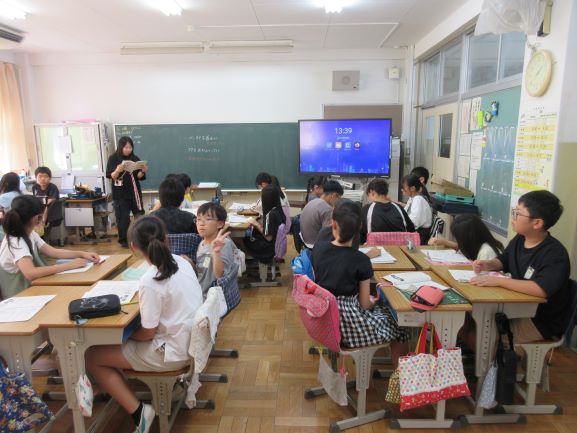 修学旅行前日の6年生