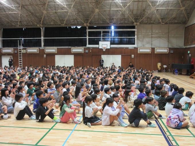 下級生もよい姿勢です