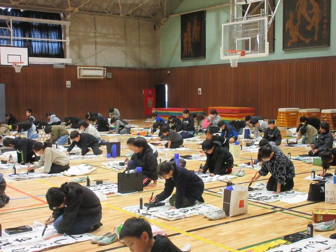 4年書き初め指導