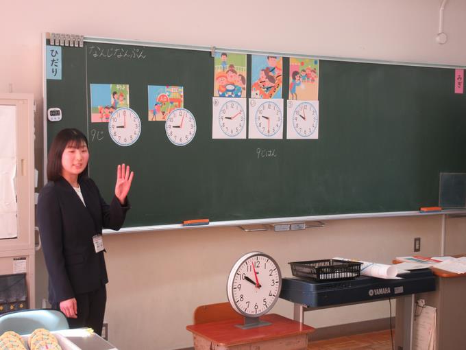 先生も緊張しています