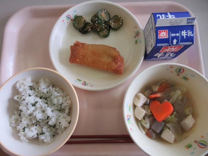 今日の給食(6-2リクエスト)