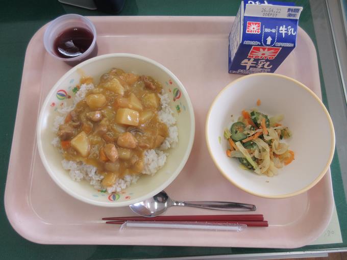 栄養満点のチキンカレー