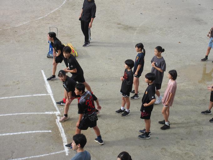 100m走の練習