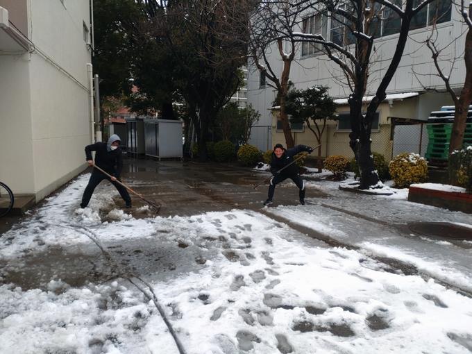 雪かき作業①