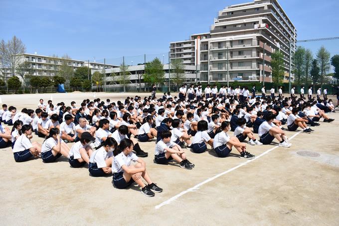 学年レク前の様子