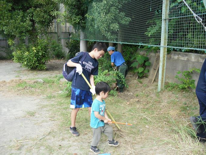 子どもも参加しました