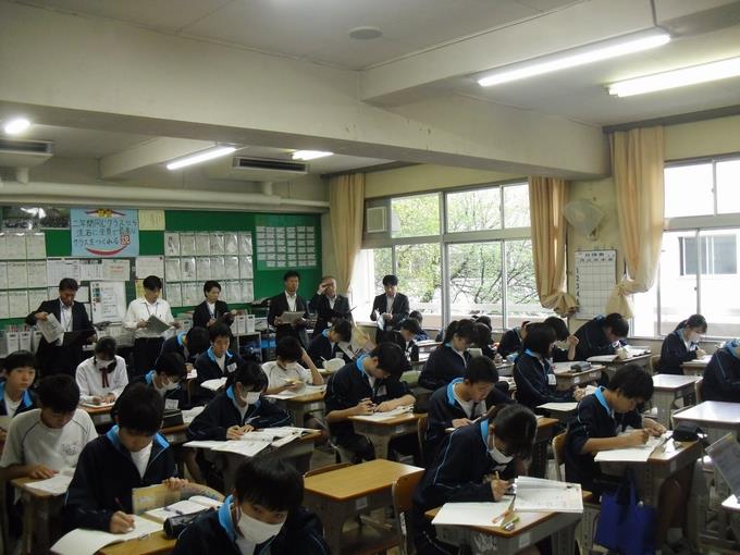 合同訪問 授業の様子①