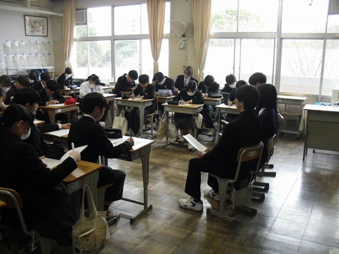 受験生に学ぶ様子②