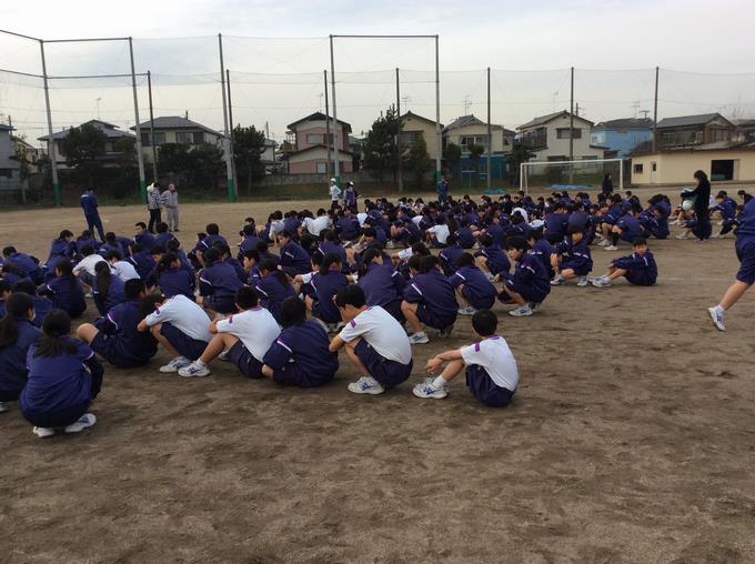 避難訓練の様子①