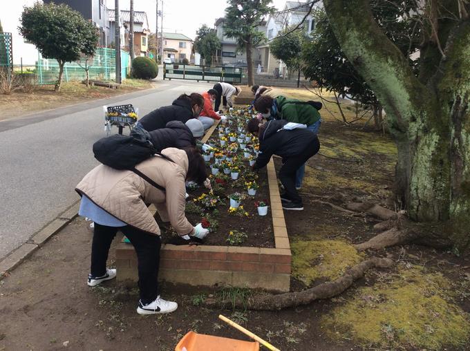 武道館前花壇