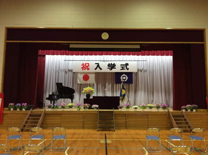 入学式ステージ