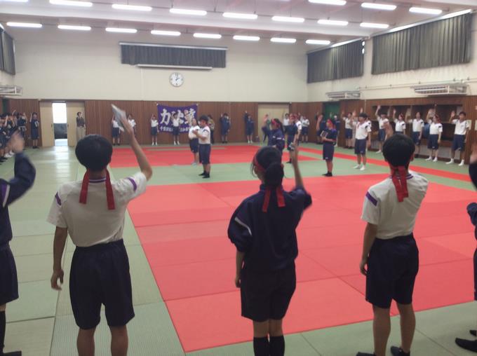 赤組応援団