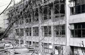 昭和43年 第2棟　工事風景の写真
