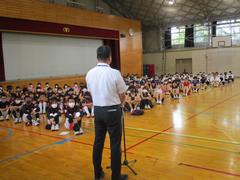 校長先生の激励の言葉
