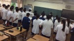教室で全体練習