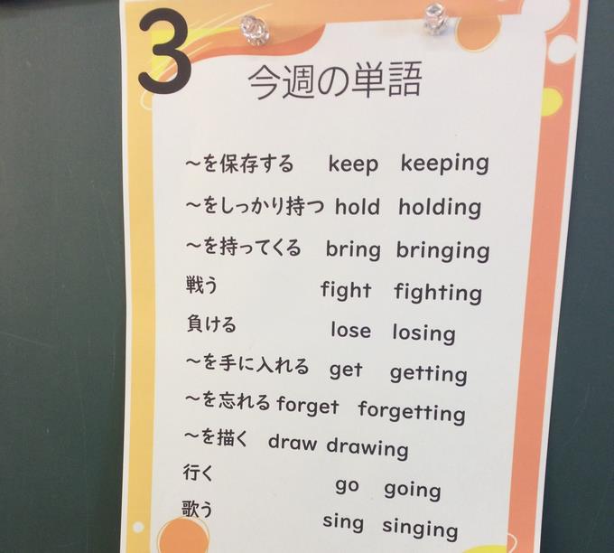 覚えよう！今週の単語