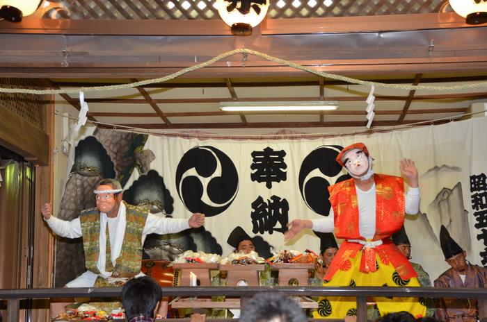 飯山満町神明神社の神楽（ひょっとこ・ばりぐち）