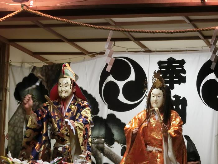 飯山満町神明神社の神楽（こかじ舞）