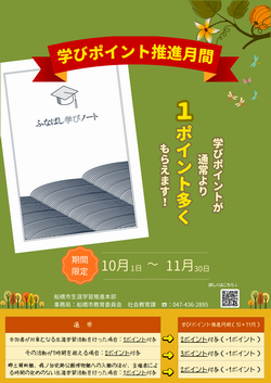 ポスター(学びポイント推進月間)