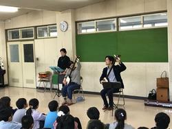 迫力ある津軽三味線の生演奏