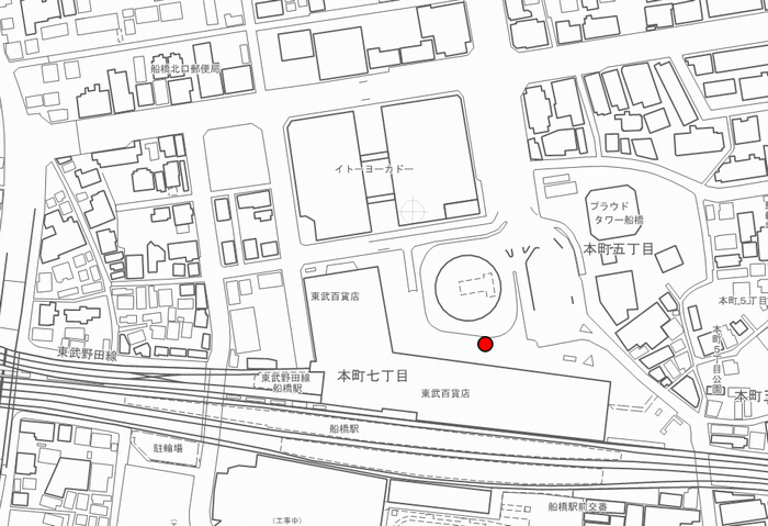 船橋駅前ロータリー地図