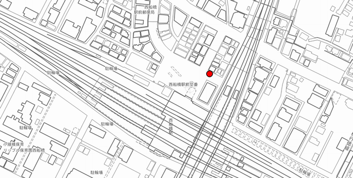 西船橋駅北口地図