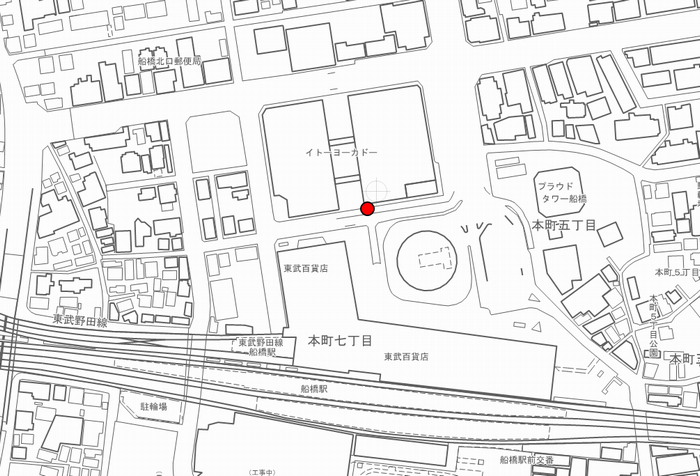 イトーヨーカドー船橋店前地図