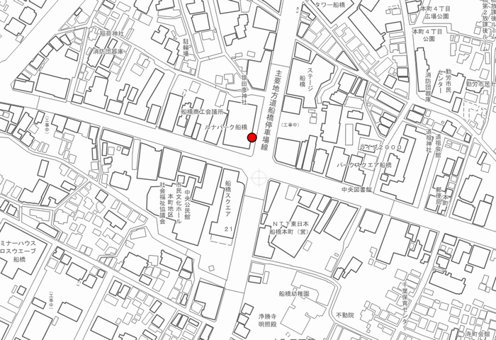 ルナパーク船橋前地図