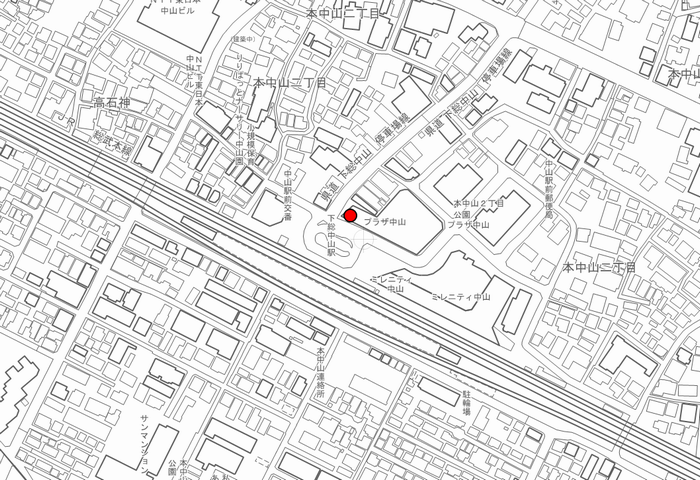 下総中山駅前地図