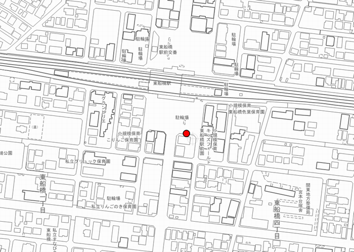 東船橋駅ファミリーマート前地図