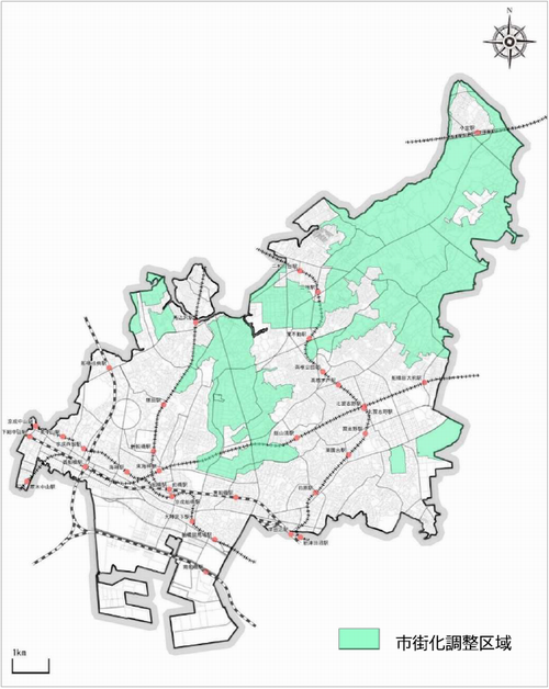 船橋市の市街化調整区域