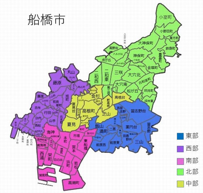 船橋市　地図