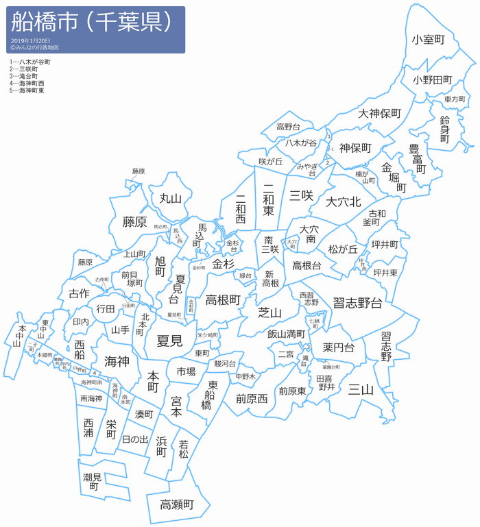 船橋市　地図