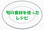 旬の食材のレシピ