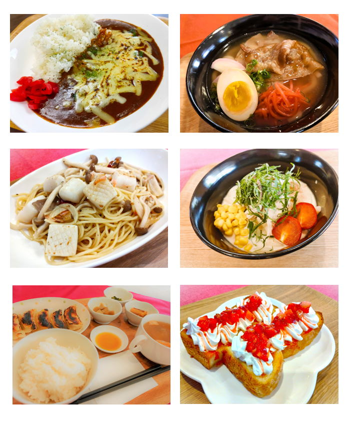 ランチ一例（季節限定のメニューもございます）
