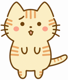 もくにゃん困り顔