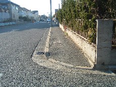 直す前の歩道の写真