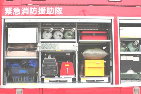 工作車の内部写真