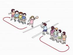 ボールパスリレー