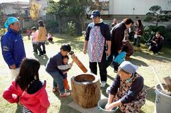 餅つきの様子