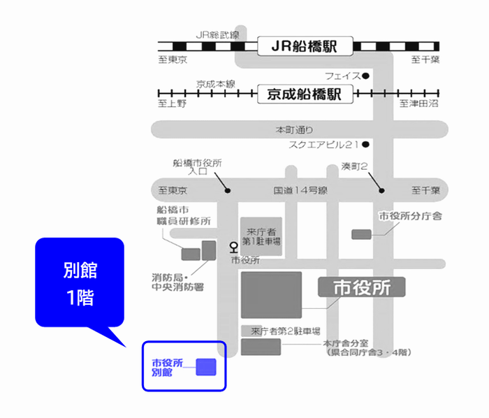 船橋市役所別館アクセス