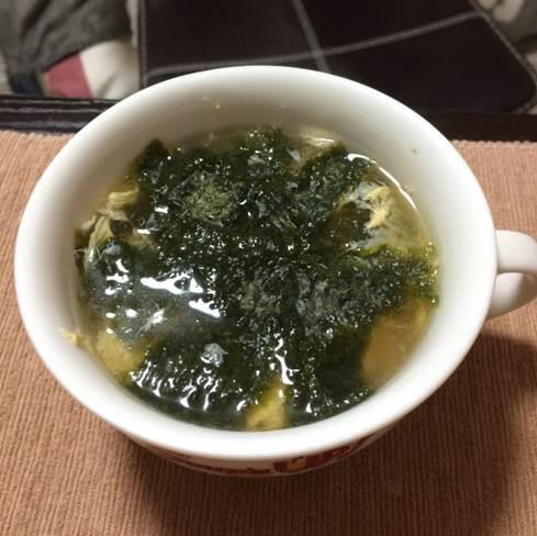 のりとたまごのスープ