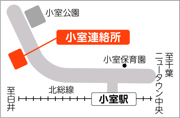 小室連絡所地図