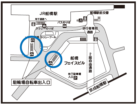 地下入場口位置図