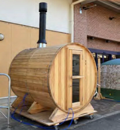 バレル型サウナ室