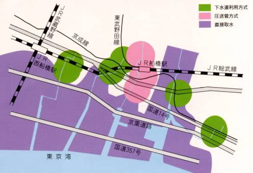 大規模消火活動可能範囲の図